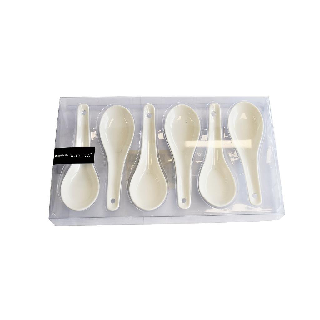 SMASOLO Cuillère En Verre Transparent Pour Soupe Et Service - Élégante Pour Plats Asiatiques