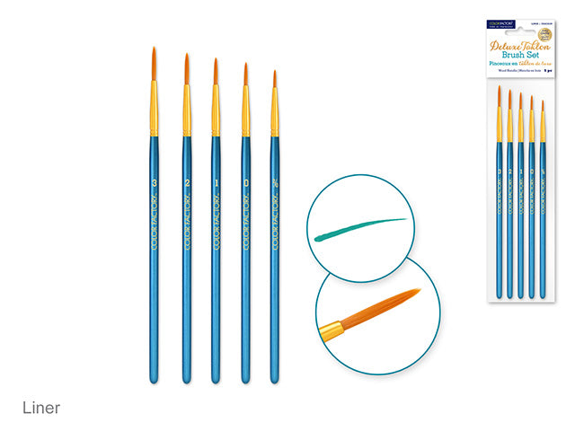 Pinceau d'artiste Deluxe liner (paquet de 5)