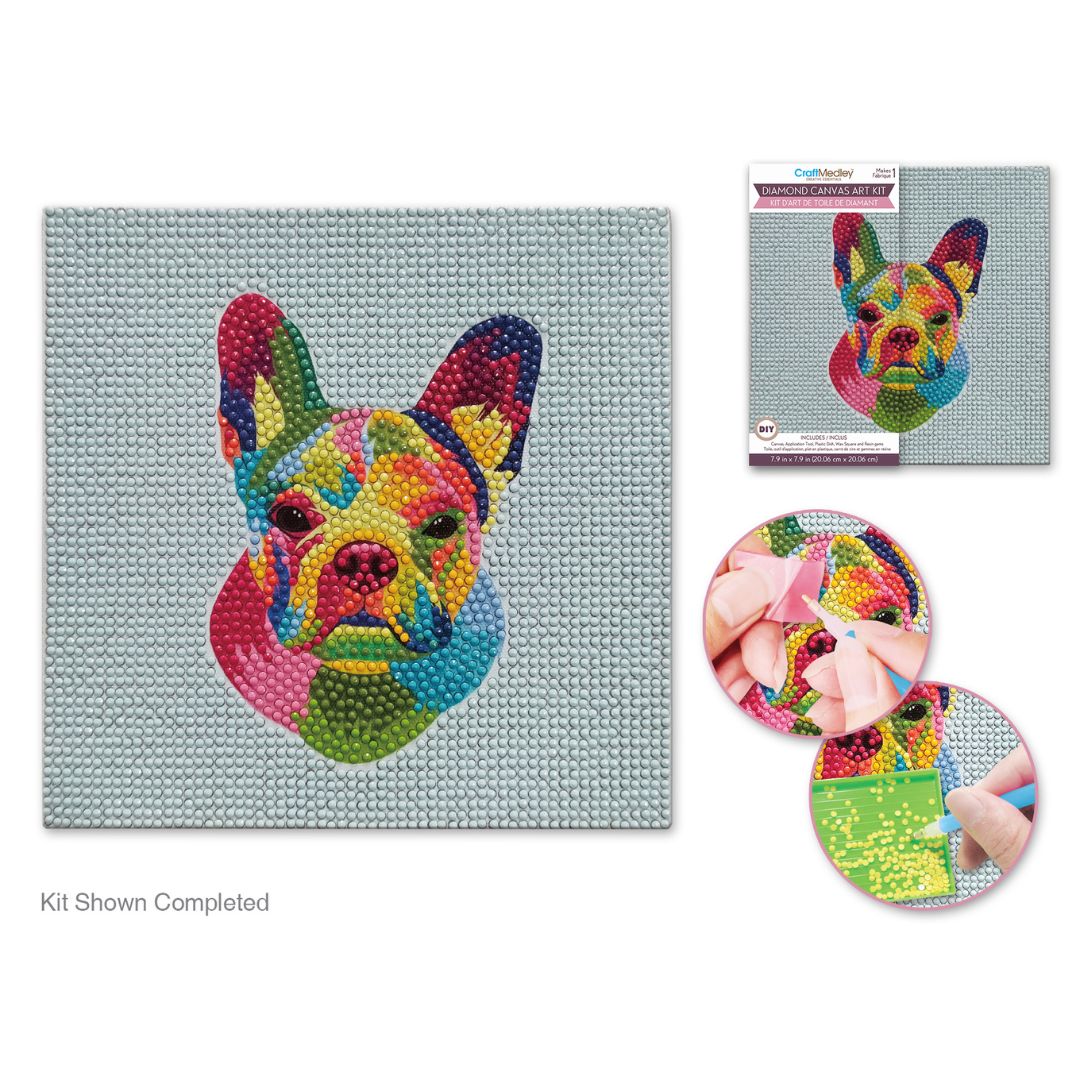 Broderie Diamant - Chien aux grandes oreilles