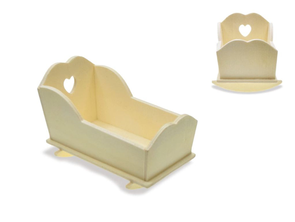 Berceau pour bébé en bois 4,6 po x 3 po x 2,6 po
