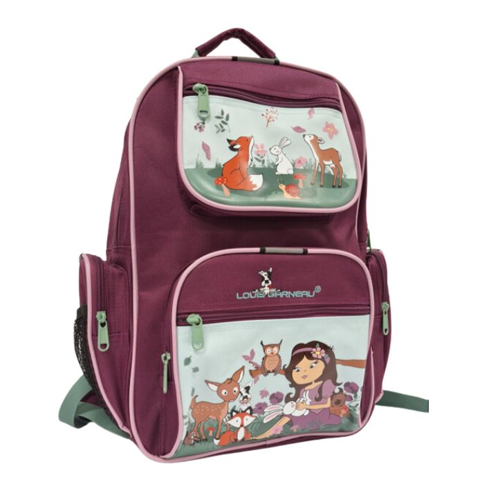 Sac ?� dos 4 pochettes Louis Garneau animaux des bois �?? Lecompte maison et style de vie