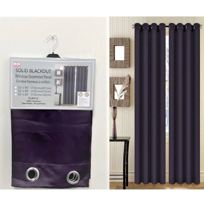 Rideau 54 po x 84 po en faux lin - Lecompte maison et style de vie