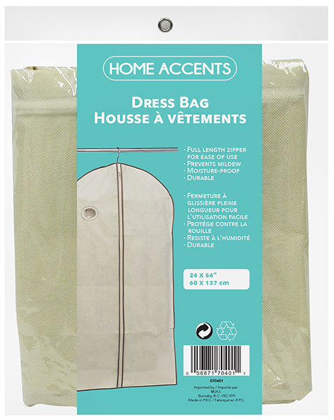 Housse à vêtement 24 po x 54 po