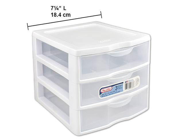 Com-four® Lot De 8 Boîtes De Rangement Tiroir - Organisateurs 3 Tailles Pour Bureau, Armoire Et Cuisine