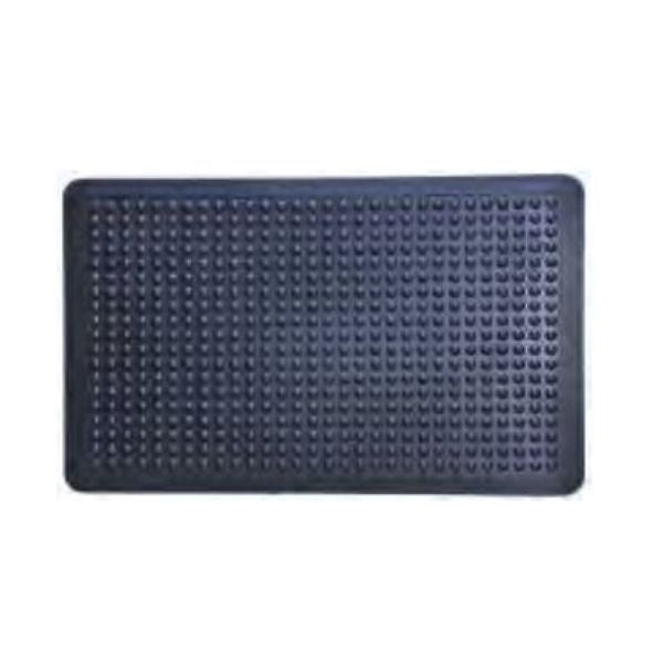 Tapis de caoutchouc point relief noir 18 po x 30 po