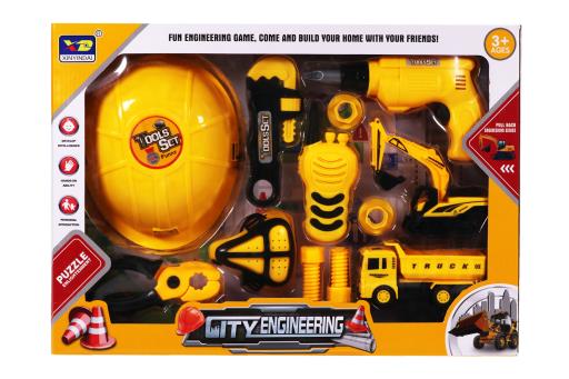 Outils de construction et camion de 12 morceaux
