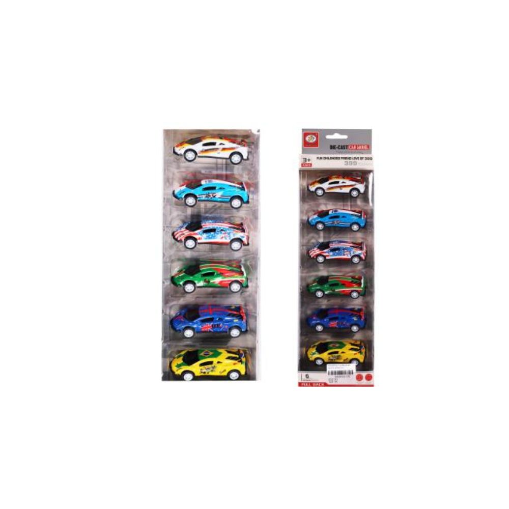 Ensemble de 6 voitures Die Cast (3 ans et +)