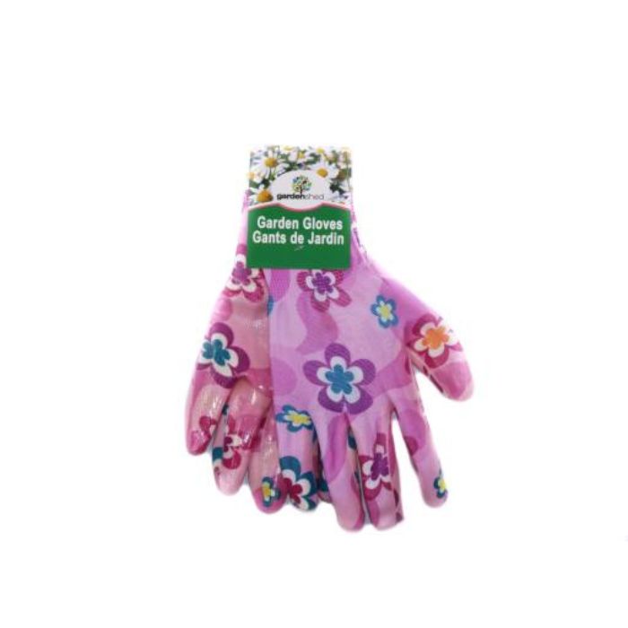 Gants pour dame en nitrite fleuris