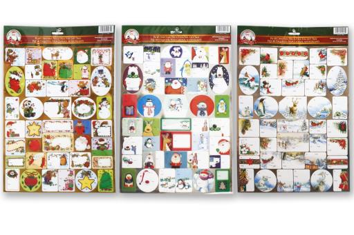 Étiquette pour cadeau de Noël (paquet de 40)