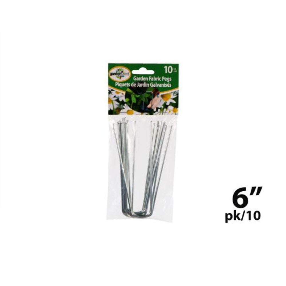 Piquet de jardin galvanisé 6 po en forme de U (paquet de 10)
