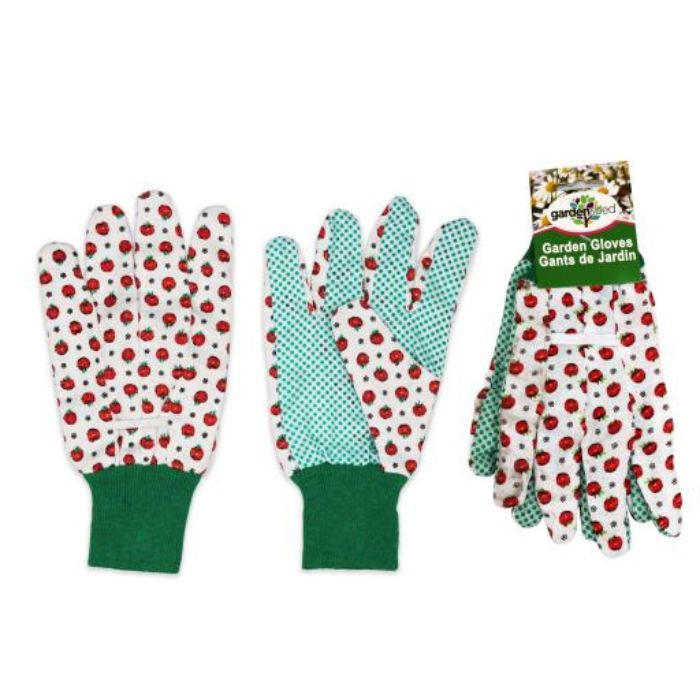 Gants de jardin à pois pour dame