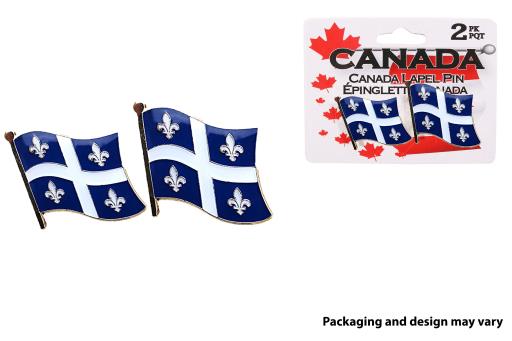 Épinglette du Québec 0,75 po (paquet de 2)