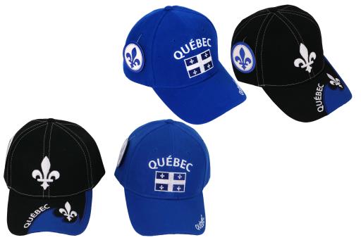 Casquette fleur de lys ou drapeau du Québec