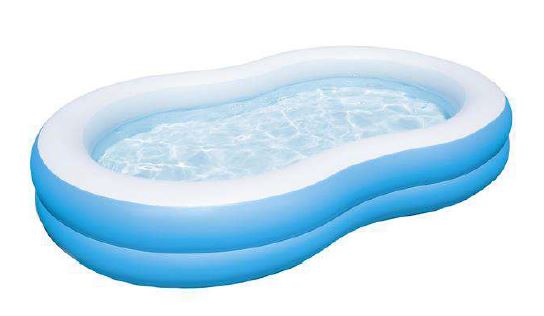Piscine gonflable 103 po x 62 po x 18 po en forme de 8