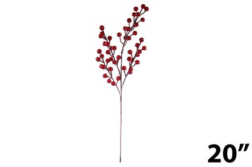 Tige de baies rouges 20 po