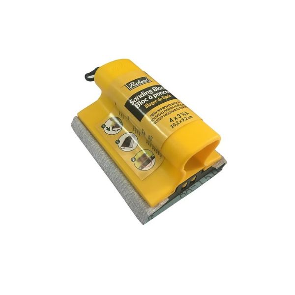 Bloc à poncer en plastique 4 po x 3 5/8 po