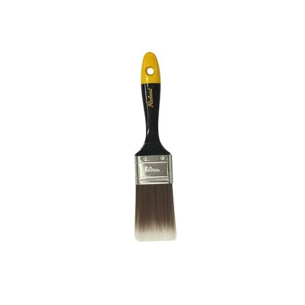 Pinceau angulaire 2.5 po série Premier manche vert bout jaune