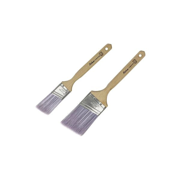 Ensemble de 2 pinceaux angulaire 1,5 po - 2,5 po série E-volution avec manche en bois