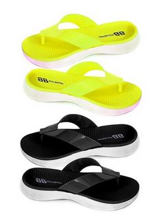 Sandale pour femme fluorescentes et noire