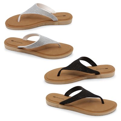 Sandales pour femme noir ou argent
