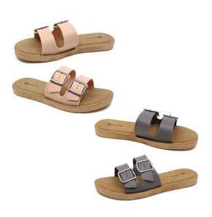 Sandale pour femme grise ou rose (grandeur 5 à 10)