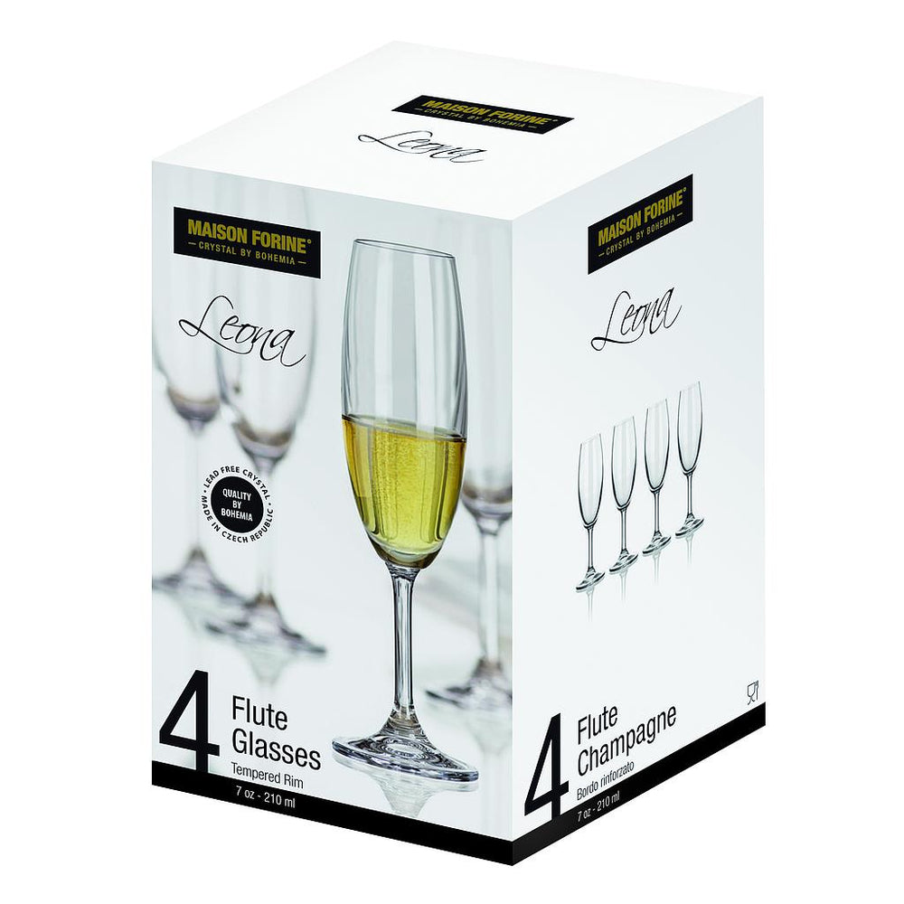 Coupe à champagne Leona 210 ml (paquet de 4)