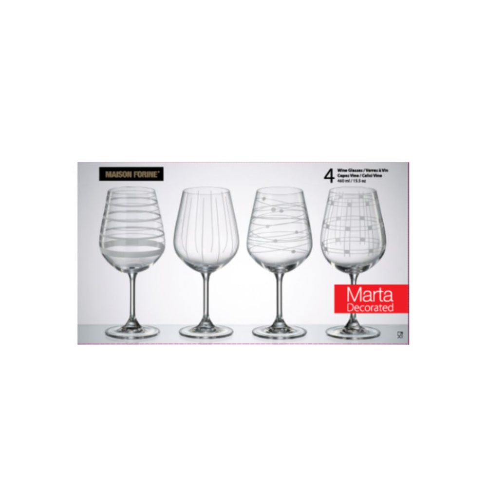 Coupes à vin Marta 460 ml (boîte de 4)