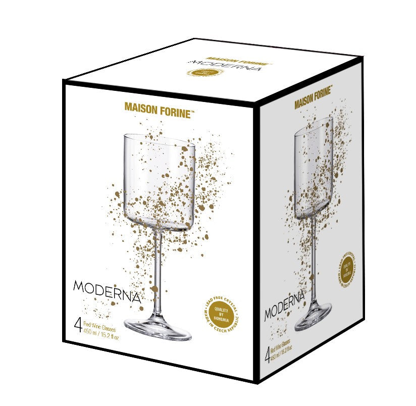 Verre à vin 450 ml Moderna cristallin (paquet de 4)