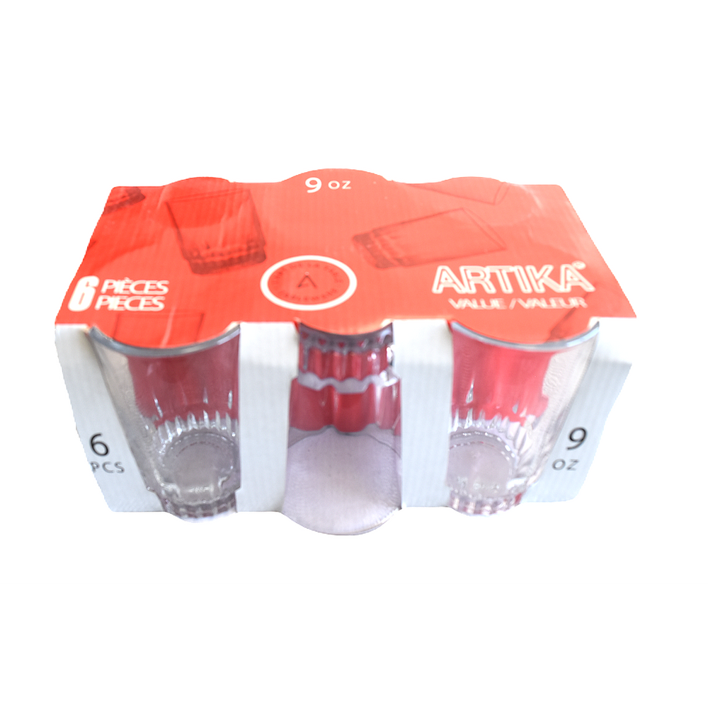 Verre 9 oz Artika (paquet de 6)