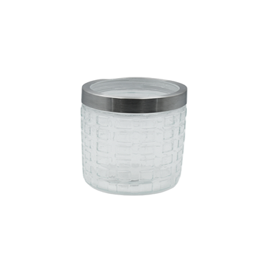 Jarre en verre avec couvercle transparent
