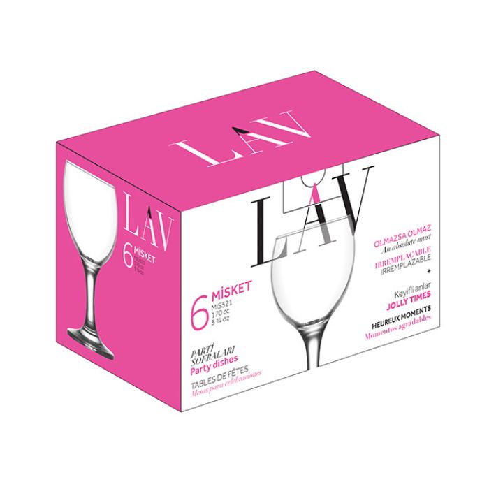 Coupe à vin blanc 5,5 oz Misket (paquet de 6)