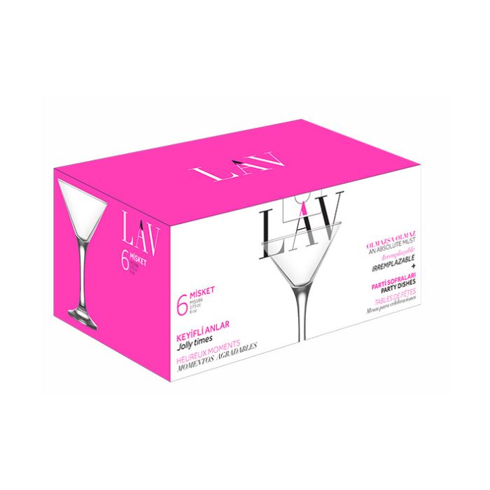 Coupe à Martini 6 oz Misket (paquet de 6)
