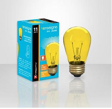 Ampoule incandescente type S14 intensité variable 11W