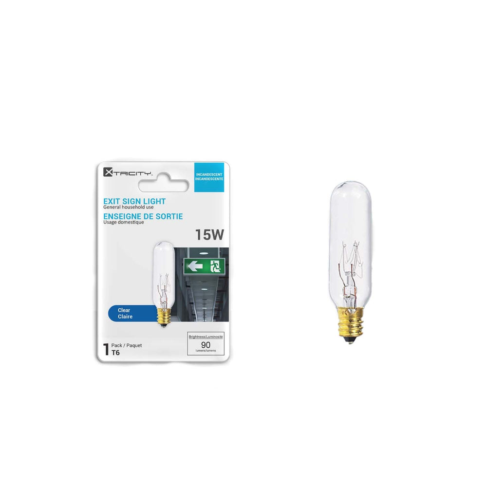 Ampoule d'enseigne type T6 intensité variable 15W / blanc doux