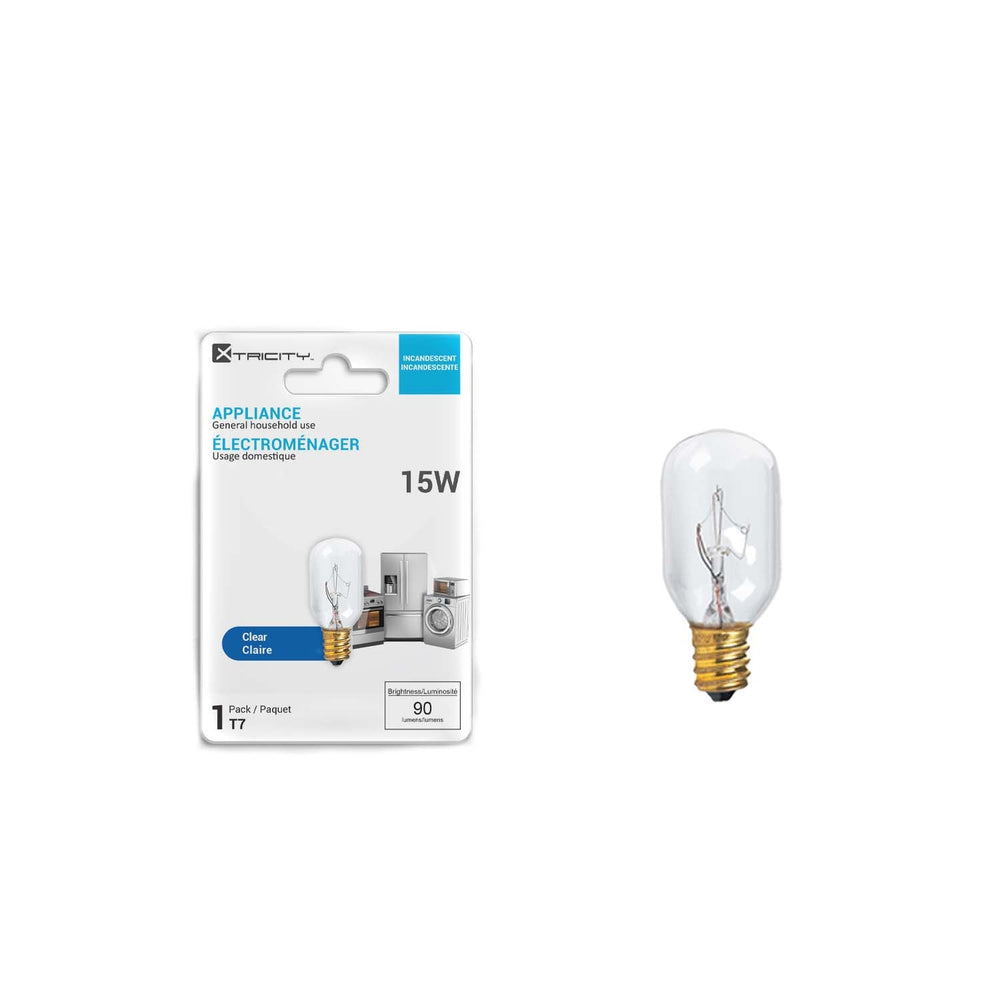 Ampoule pour électroménager type T7 intensité variable 15W / blanc doux