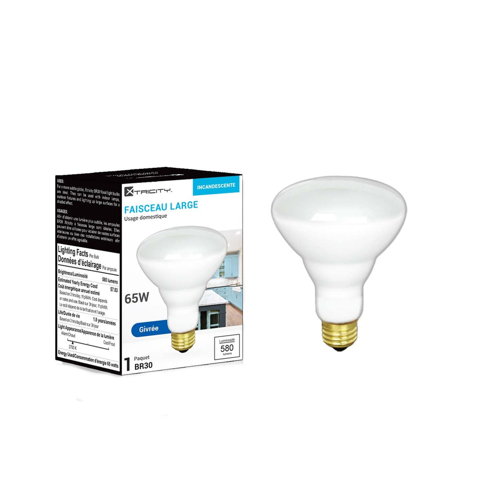 Ampoule type BR30 intensité variable 65W / blanc doux