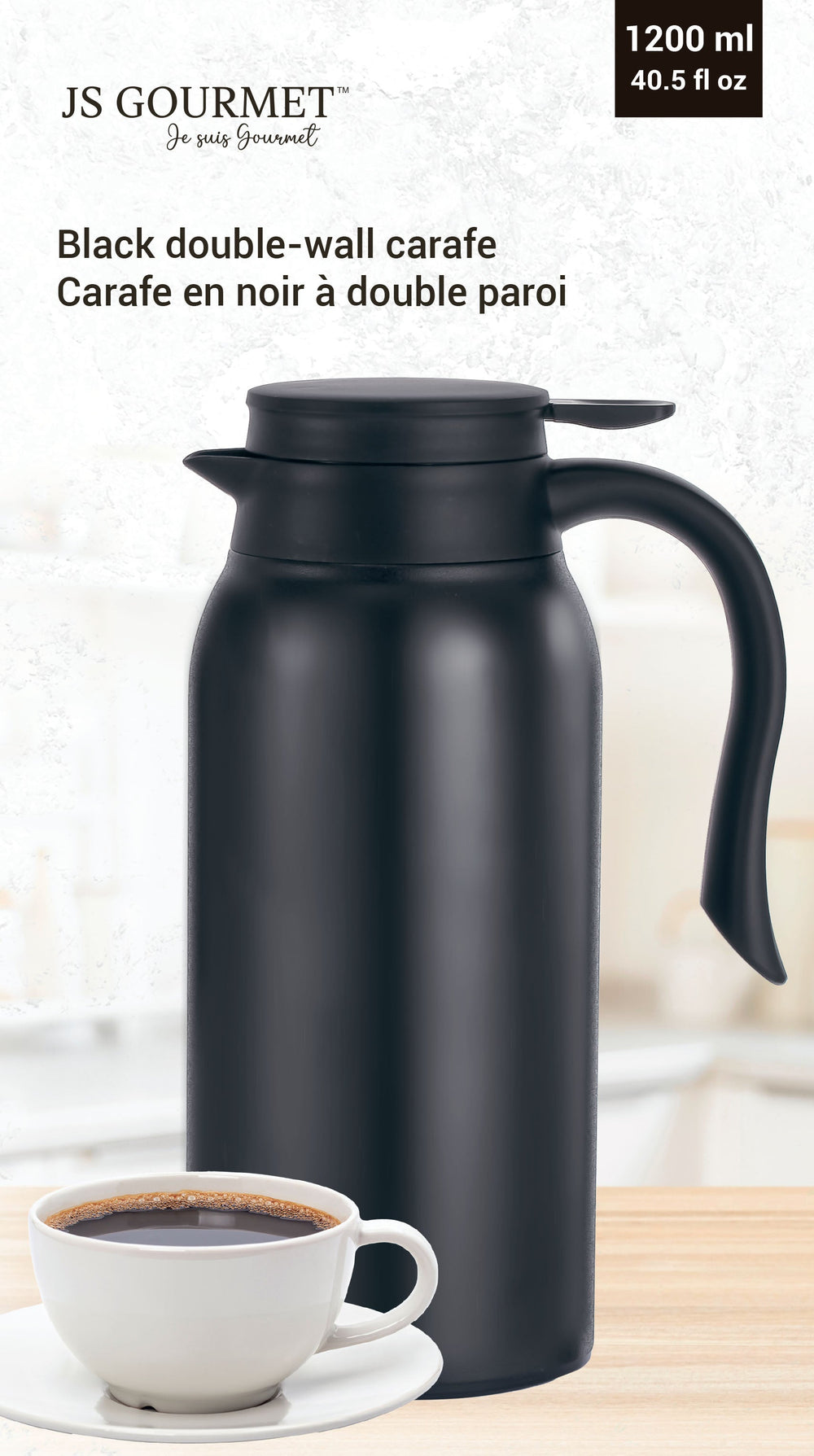 Carafe isotherme à double paroi 1200 ml