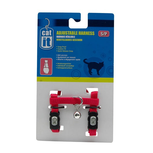 Harnais ajustable pour chaton 6,5-12 po x 10-16 po