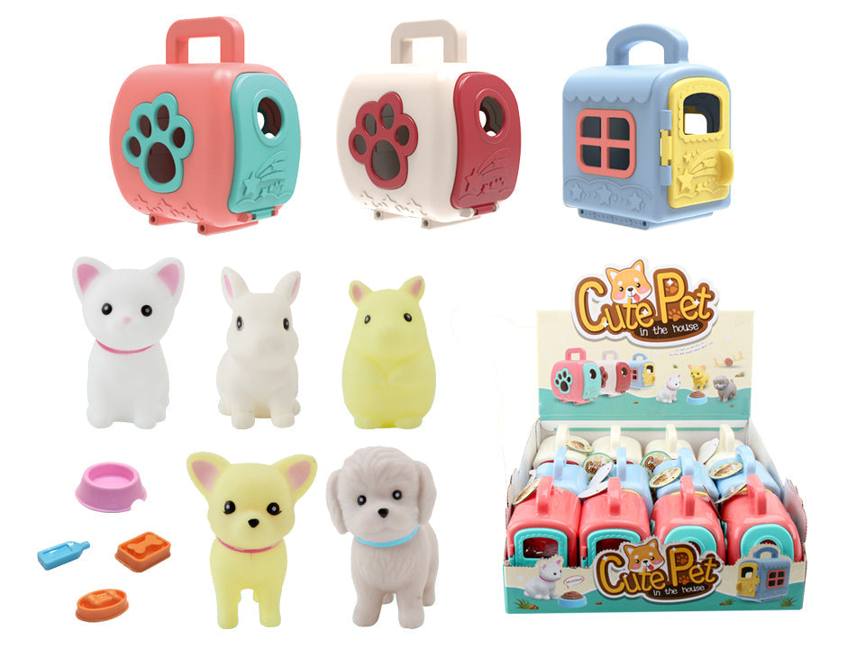 Animal et accessoires avec une maison