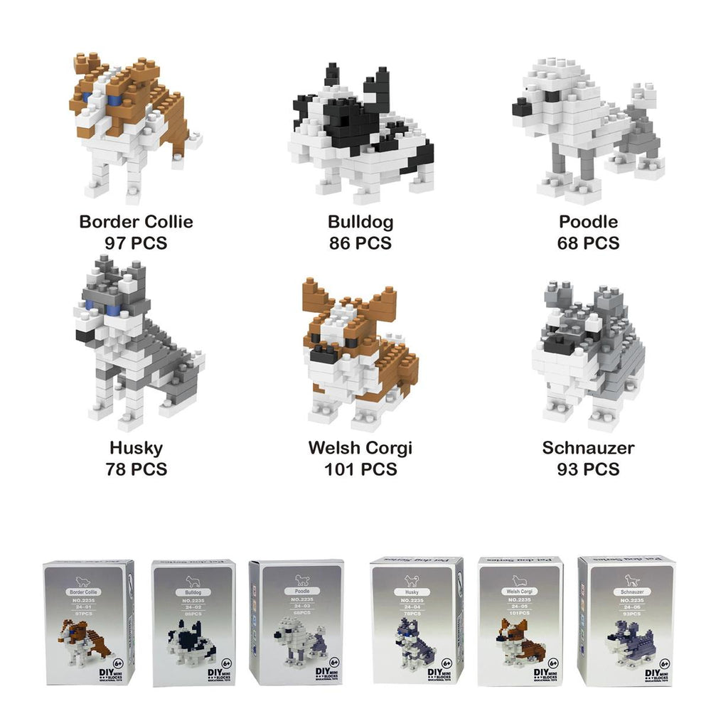 Mini blocs de construction chien (6 ans et plus)