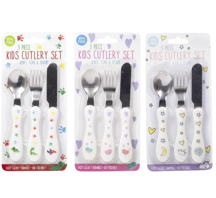 Ensemble d'ustensiles pour bébé (paquet de 3)