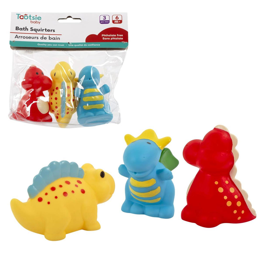 Jouet de bain dinosaure 6 mois et plus (paquet de 3)