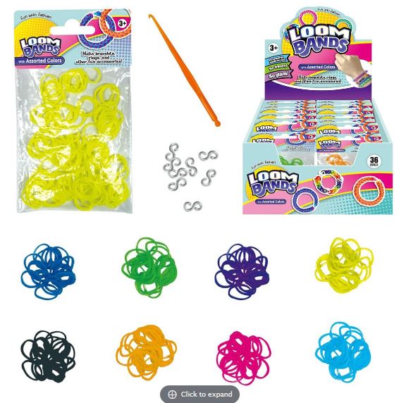Élastique de rechange Loom fluorescent (3 ans et +)