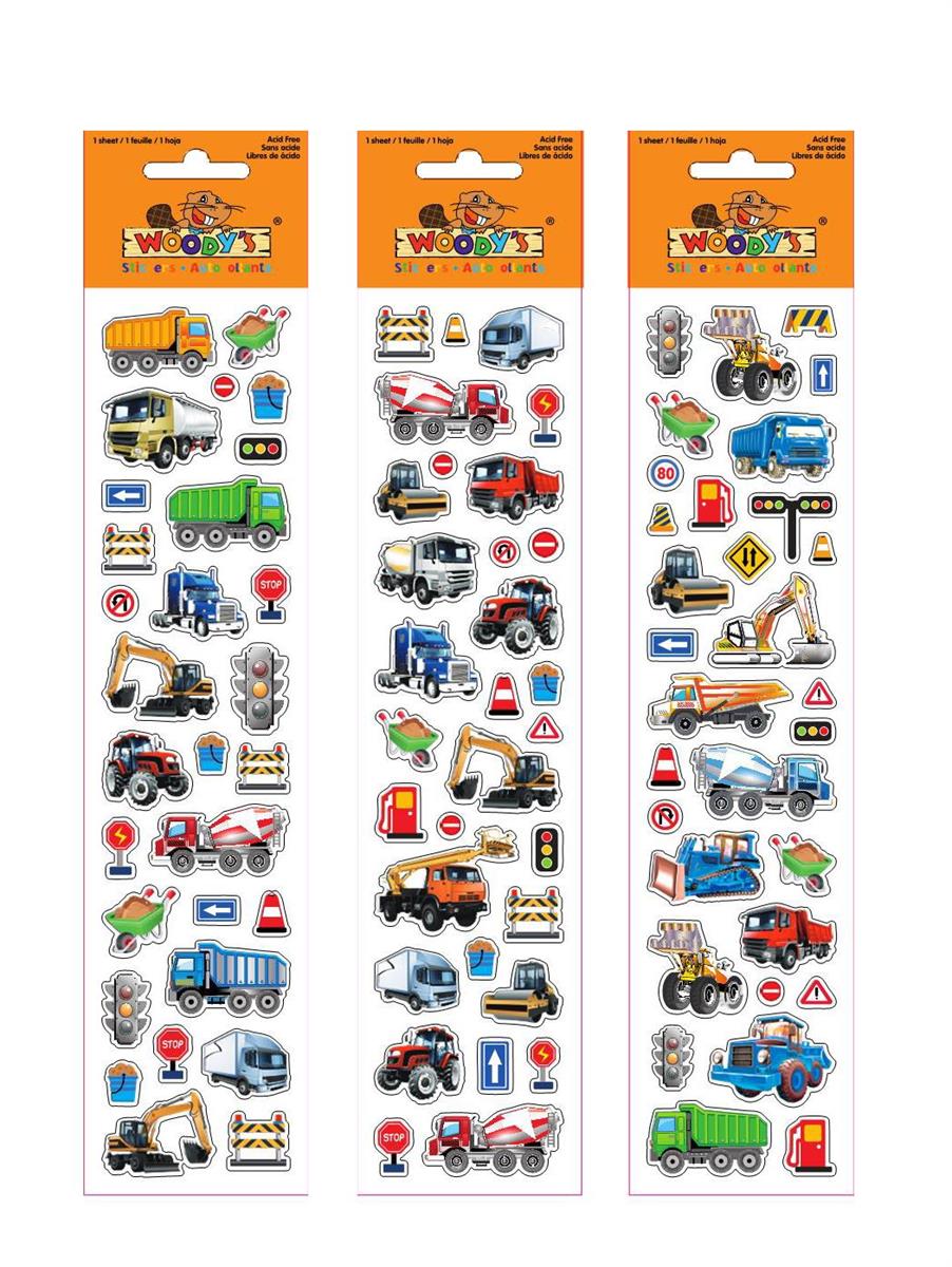 Autocollants laser camion de construction