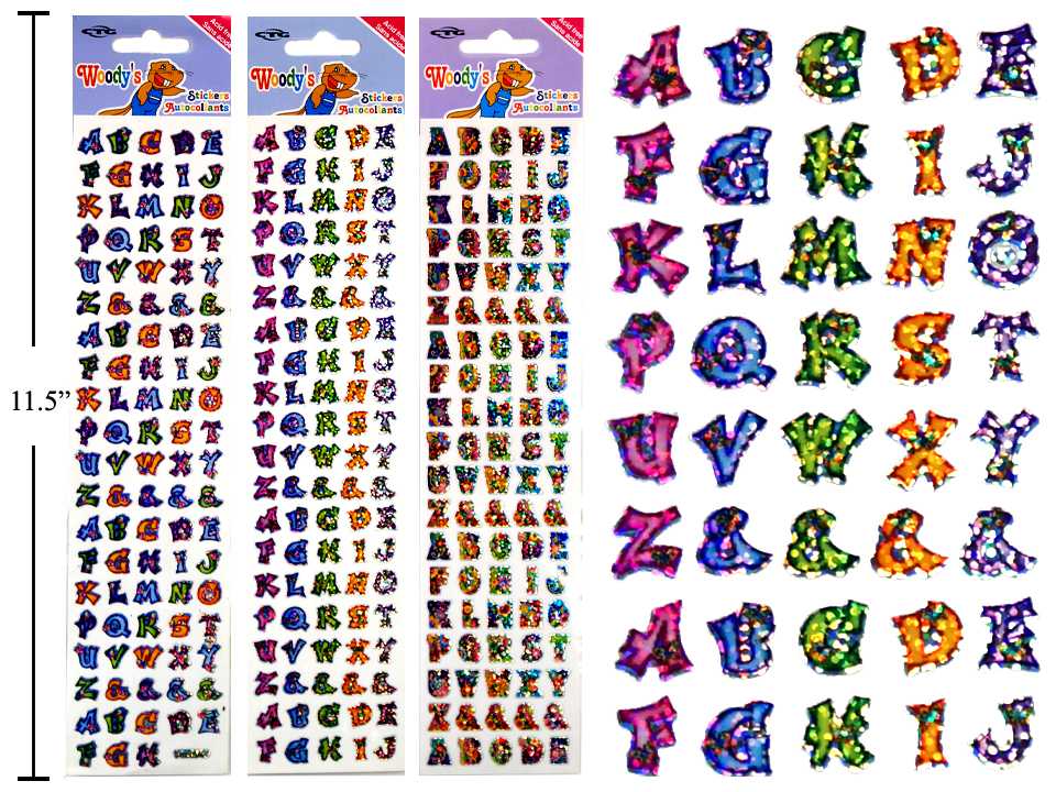 Autocollants lettres laser