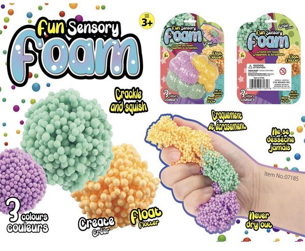 Jouet à presser pâte sensorielle 3 couleurs (3 ans et +)