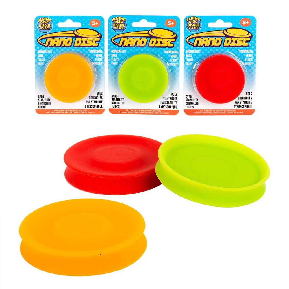 Disque volant 2,45 pouces Nano Disc néon