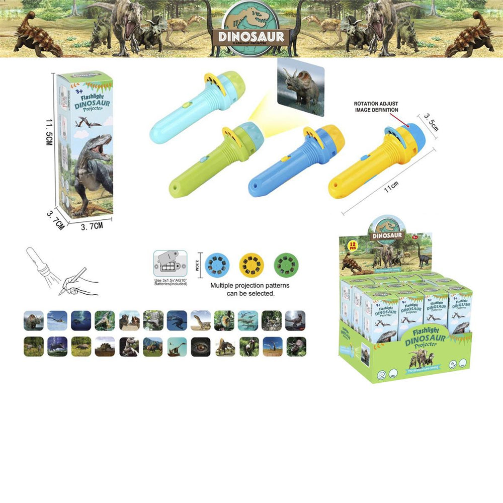 Lampe de poche et projecteur dinosaure