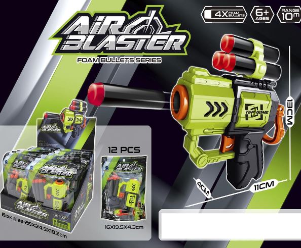 Pistolet à fléchettes Air Blaster (6 ans et +)