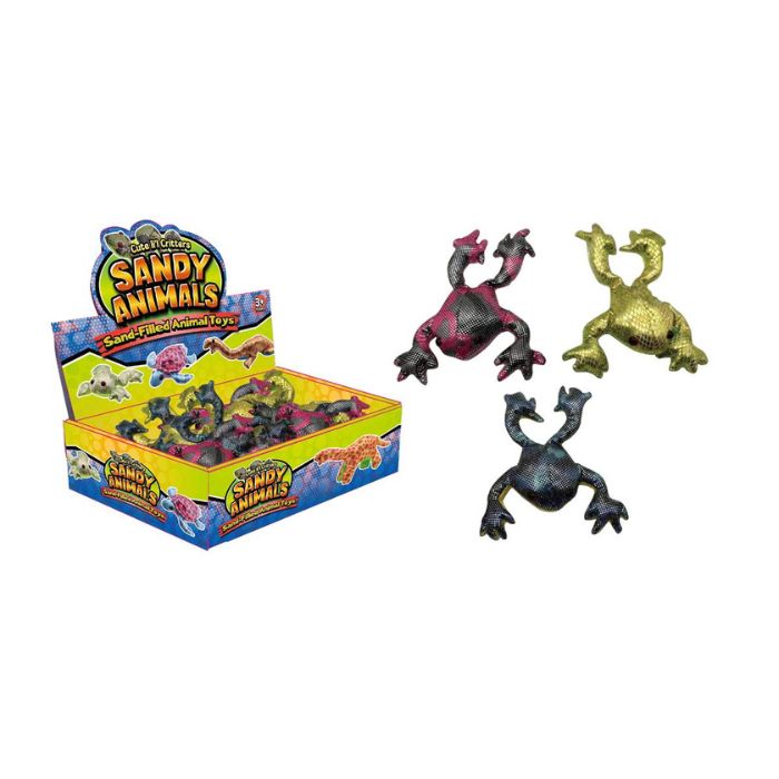 Grenouille sensorielle remplie de sable